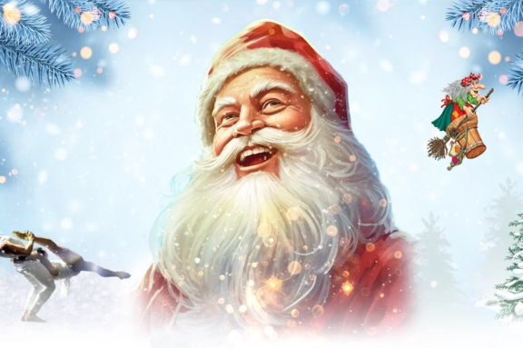 ЁЛКА на ВОДЕ