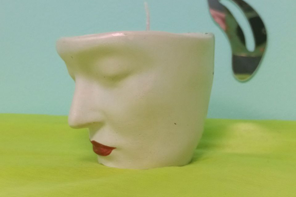 Творим уют в дуэте: свеча в гипсовом кашпо, как отражение индивидуальности