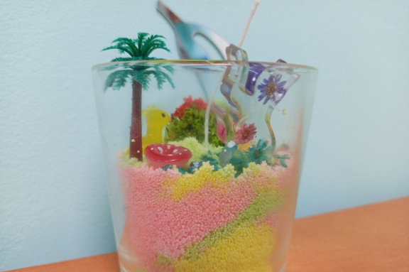 Мастер- класс "Уникальный оазис: искусство насыпной свечи"