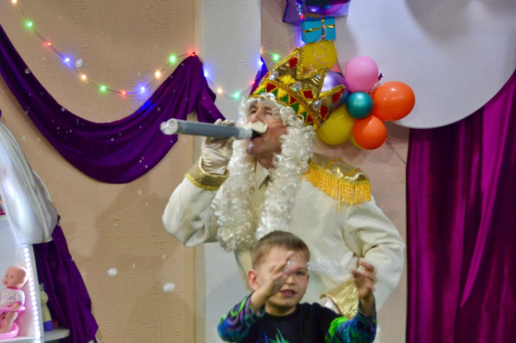 Шоу гигантских мыльных пузырей