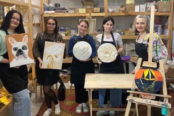 Текстурная картина и барельеф-мастер-класс по созданию картин