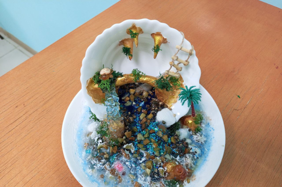 Новинка: Создание арт-объекта(композиции) "Пещера сокровищ"