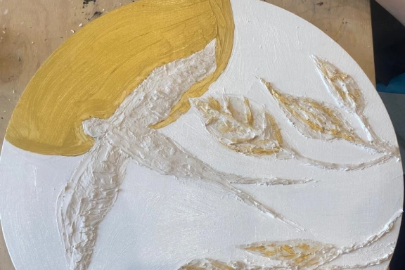 Текстурная картина и барельеф-мастер-класс по созданию картин