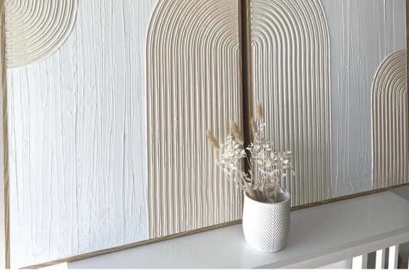 Текстурная картина и барельеф-мастер-класс по созданию картин