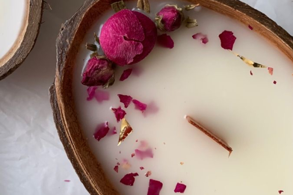 Создание свечей- формовые, в кокосовые скорлупки и другие формы- арома свечеварение