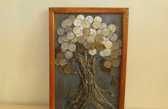Изготовление денежного дерева формата А5 для начинающих
