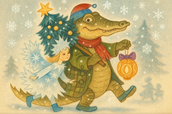 Крокодил со Снежинкой
