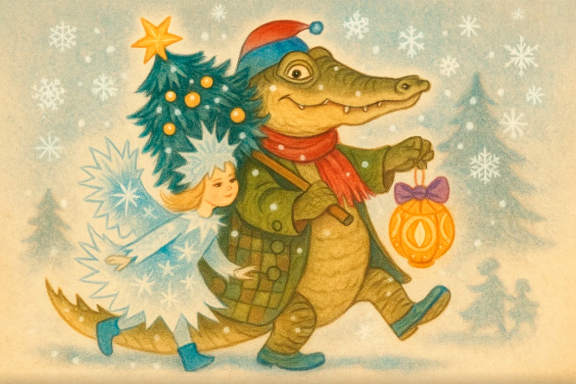 Премьера!Крокодил * со Снежинкой*